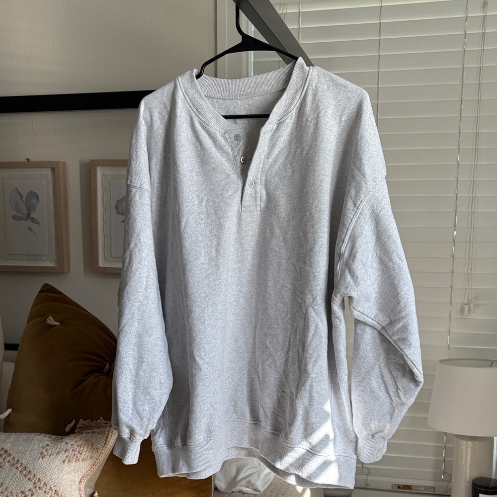 Daily drills fleece henley